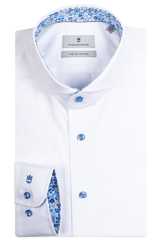 Cotton shirt in white by Griodano