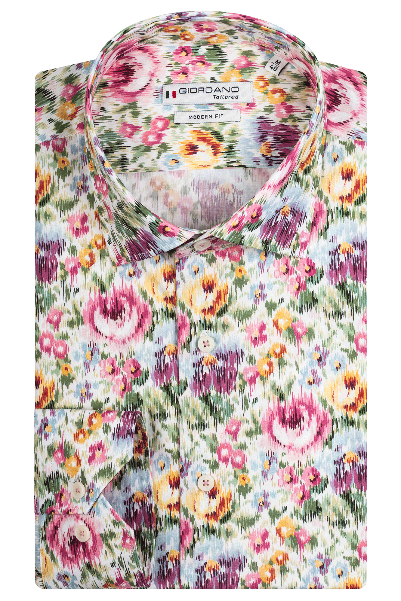 Blurred flowers in cerise Liberty fabric by Giordano