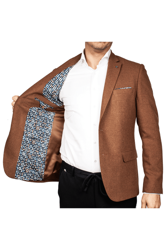 Blazer in choco brown by Giordano