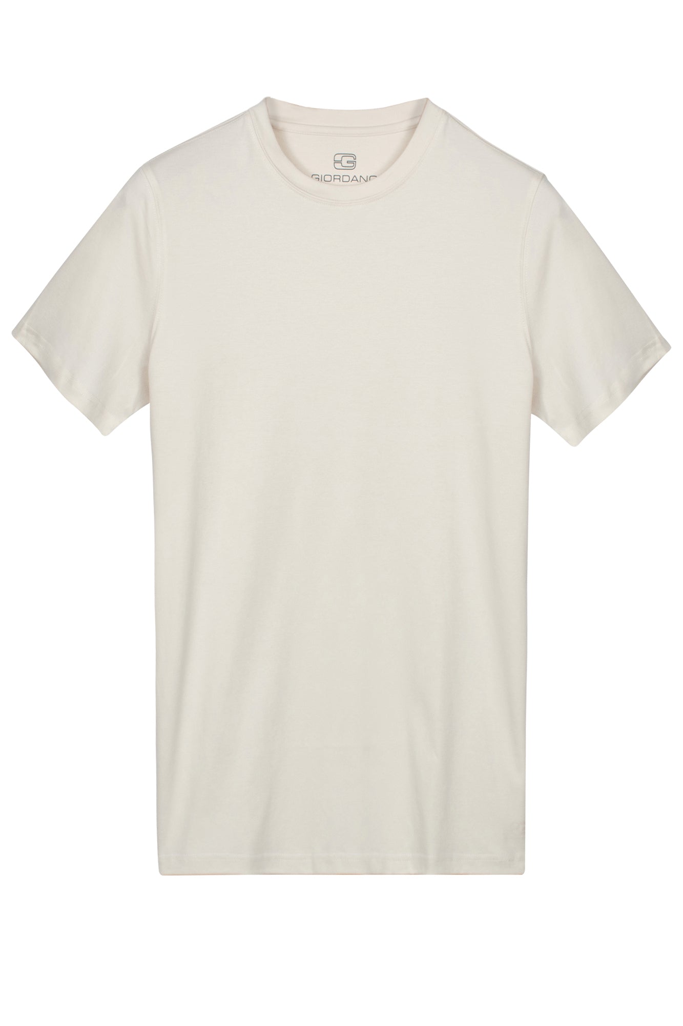 Liquid Cotton t-shirt in Off White by Giordano