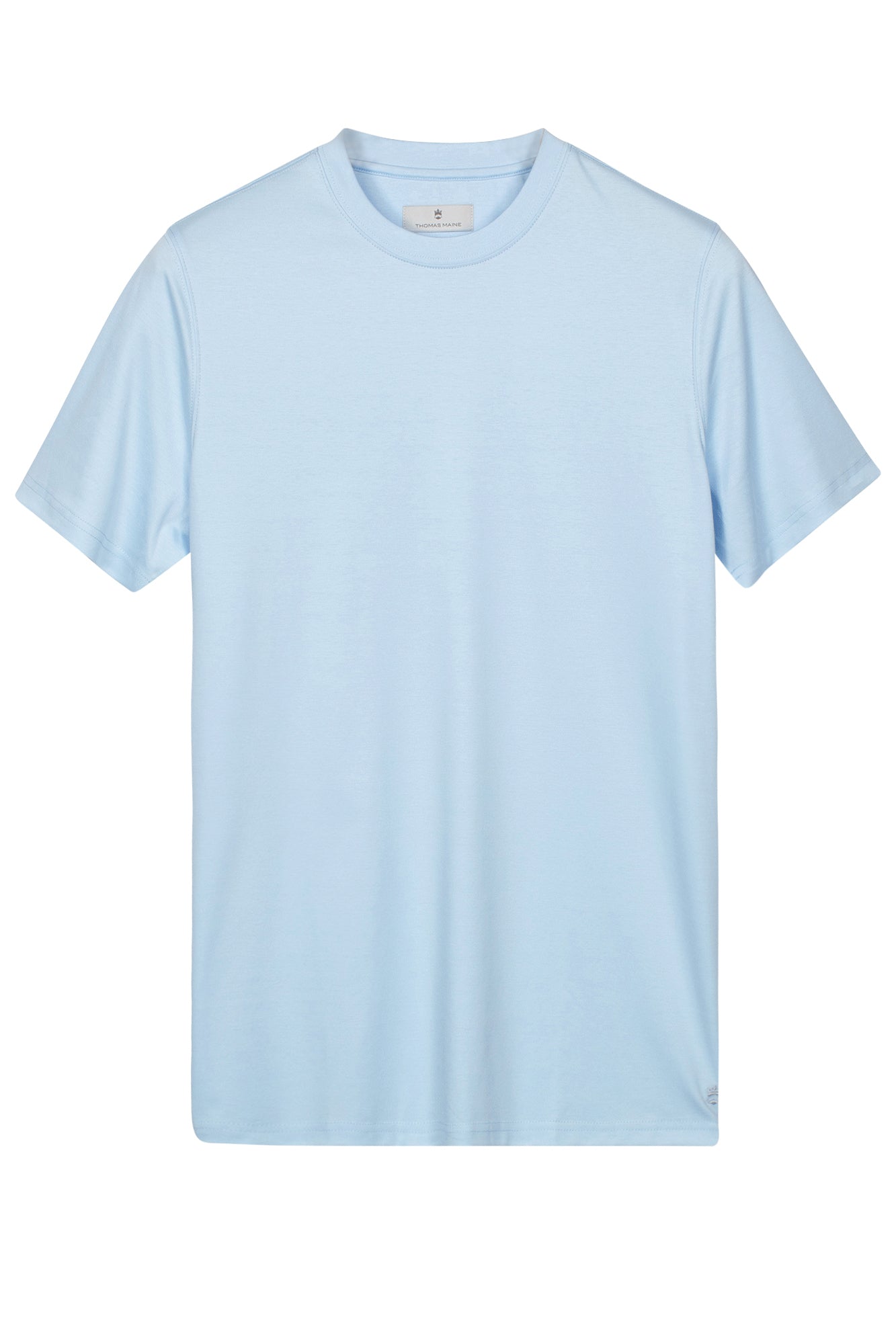 Cotton t-shirt in Baby Blue by Thomas Maine