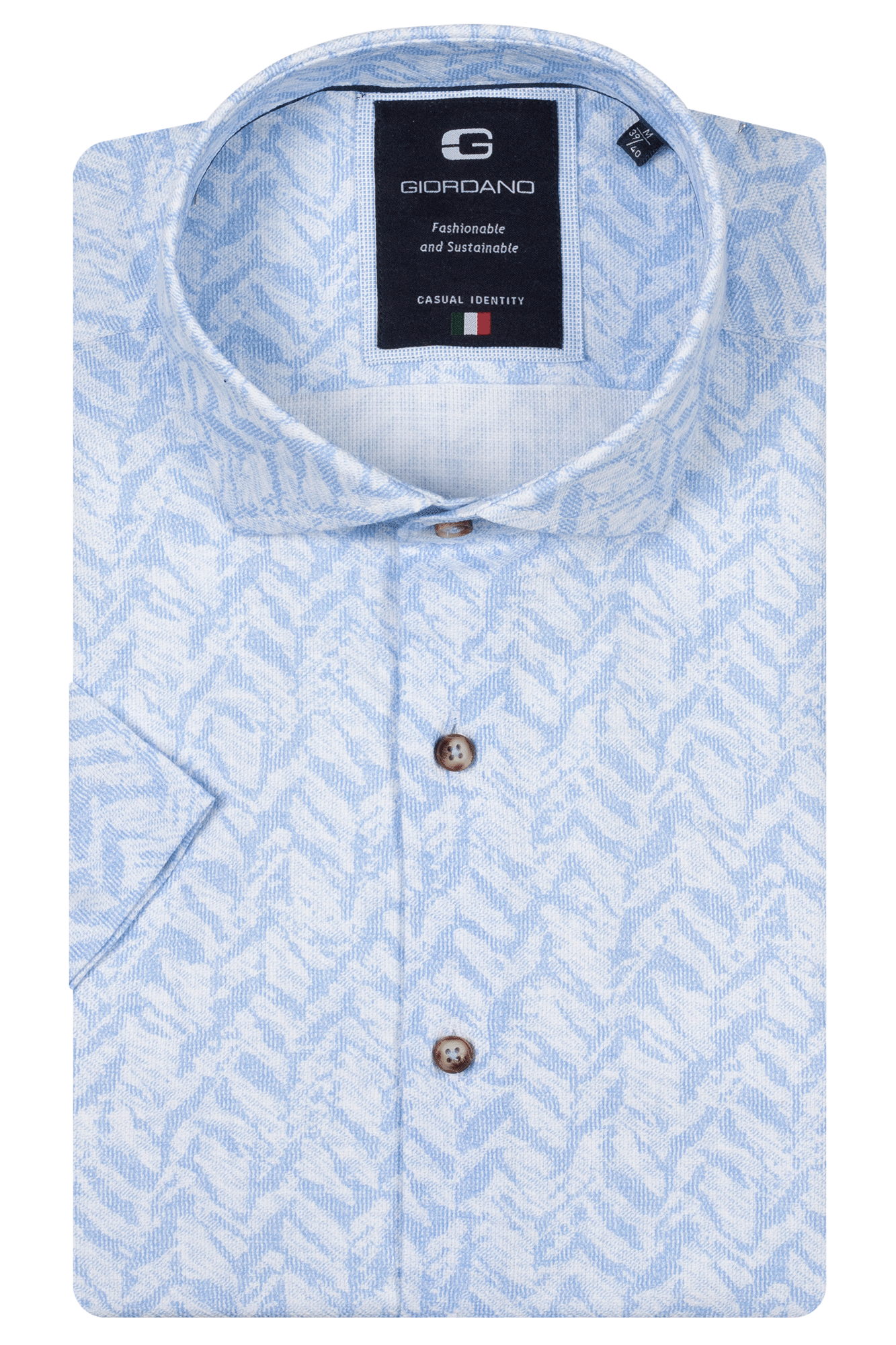 Pastel blue zigzag by Giordano