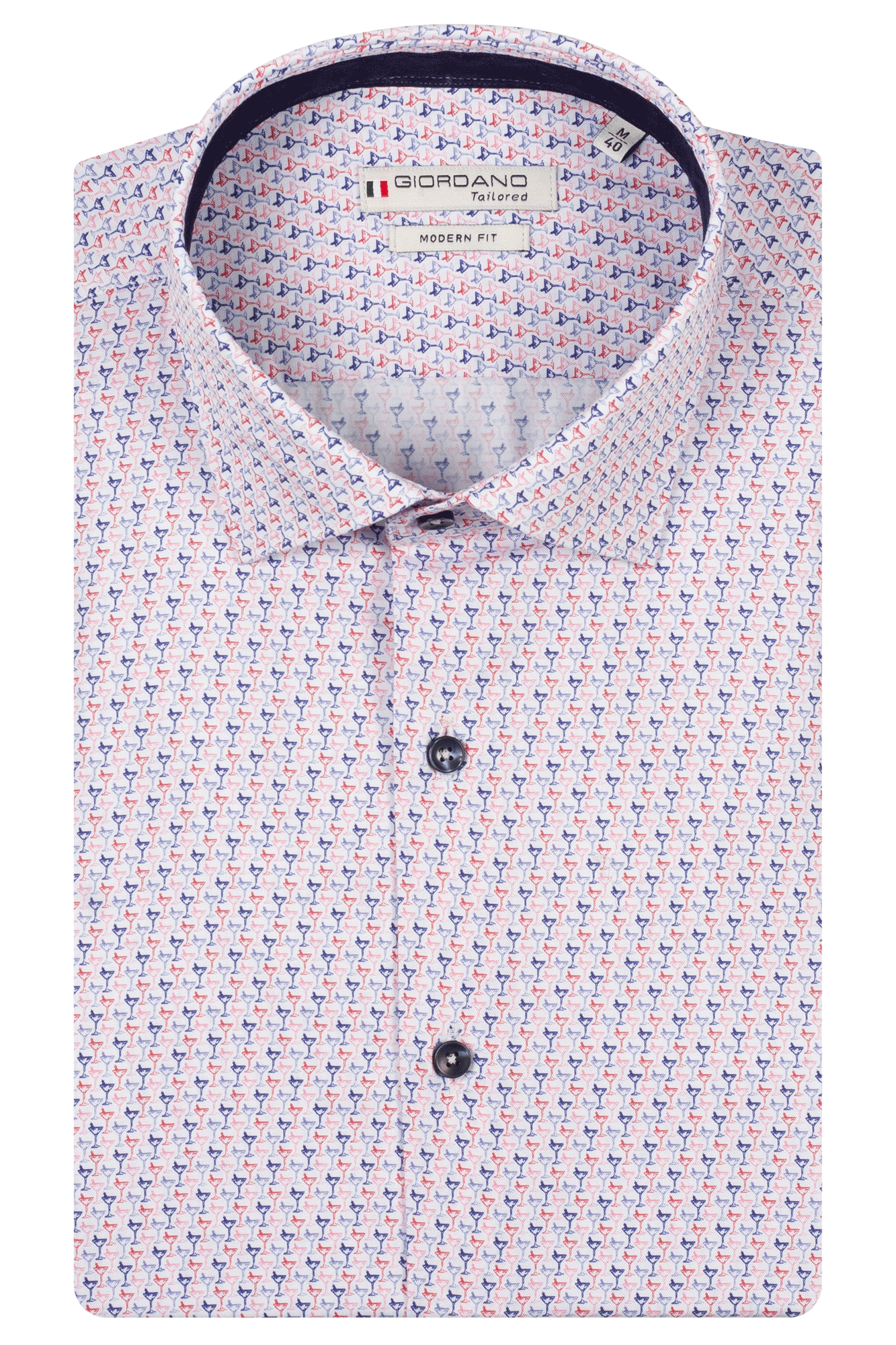 Martini Cocktail shirt in Pink by Giordano