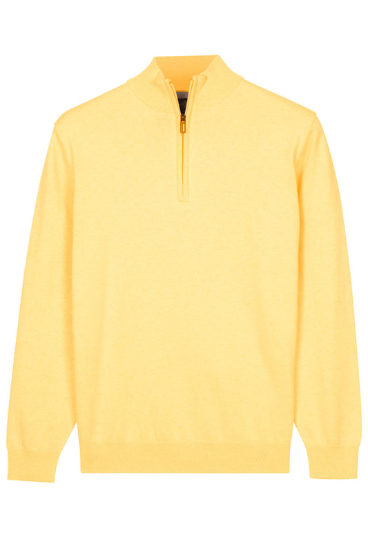 Cotton 1/4 Zip in Daffodil Yellow by Baileys