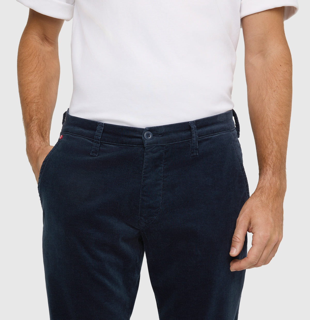 Driver Pants in Navy Corduroy by MAC