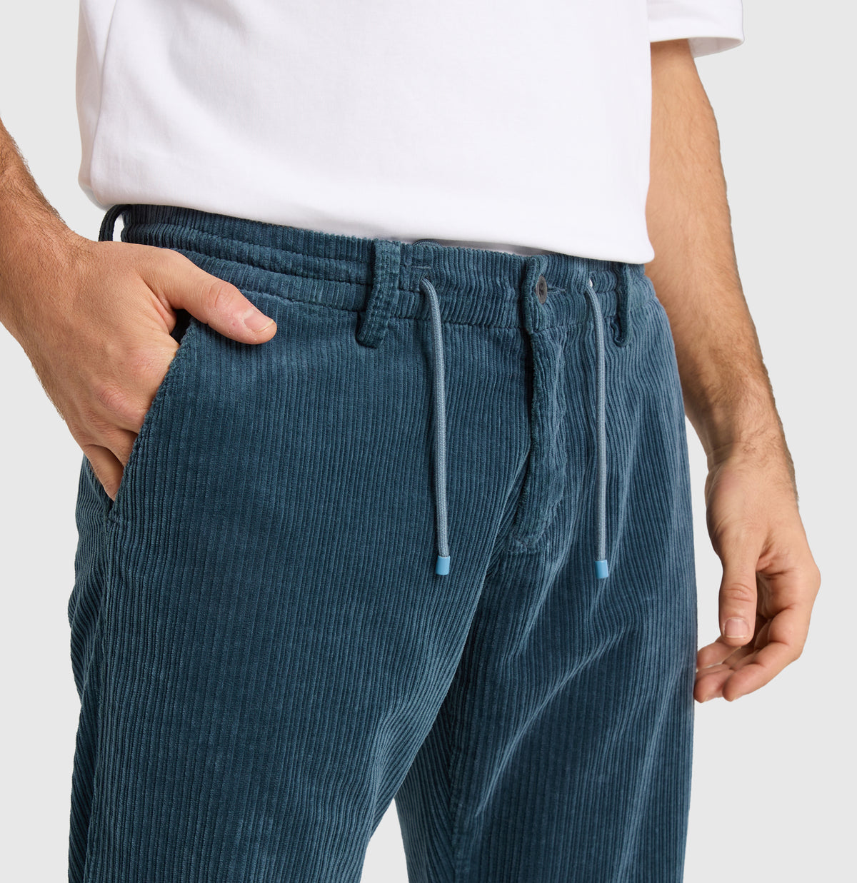 Pedro cord in Petrol Blue by Mac Jeans