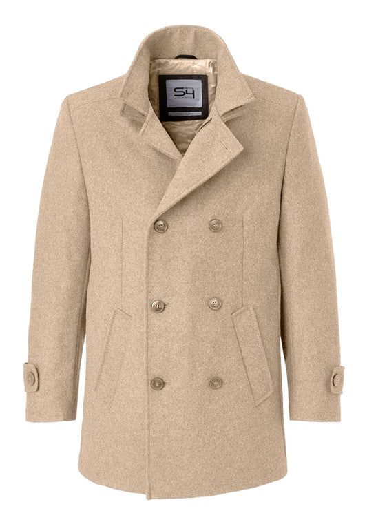 Wool mix coat in oat by S4