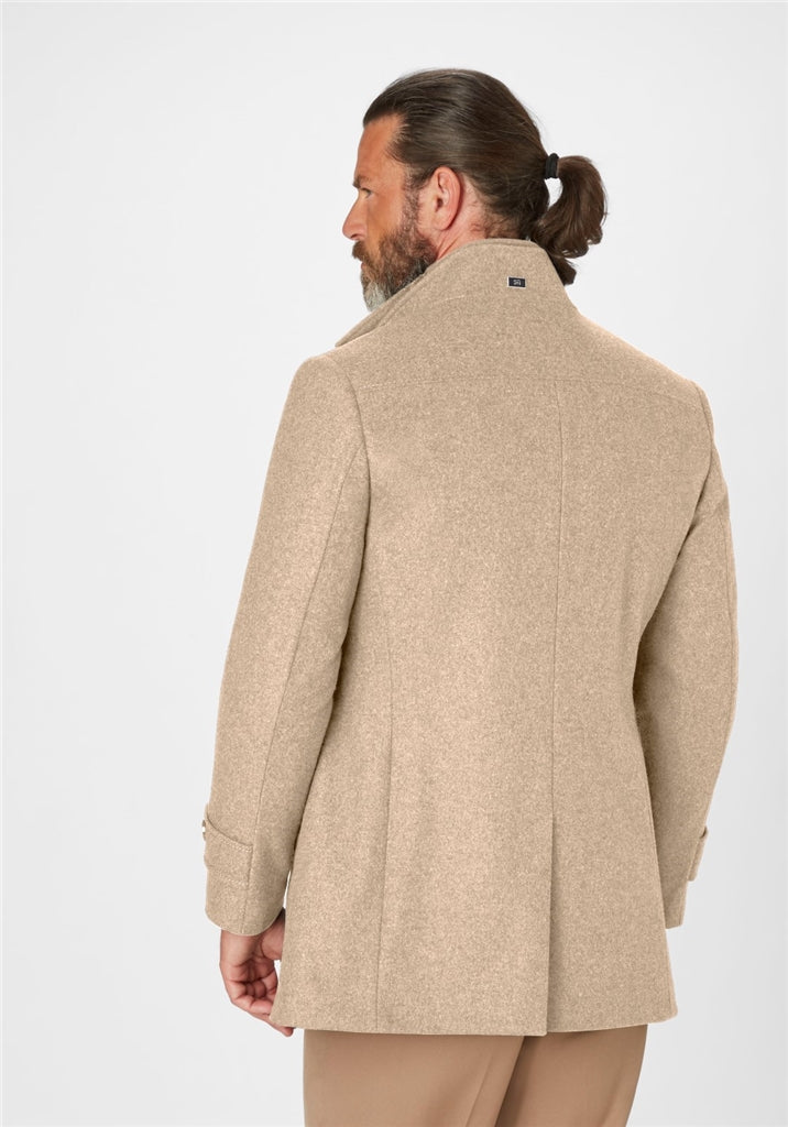 Wool mix coat in oat by S4