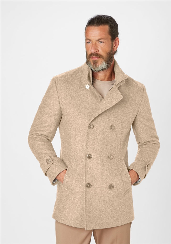 Open wool coat online