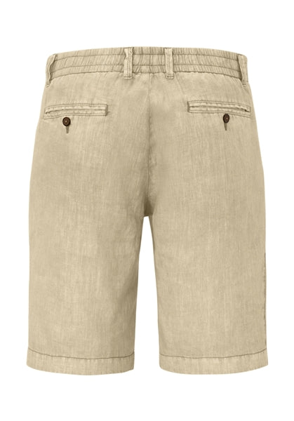 Linen shorts in camel by S4