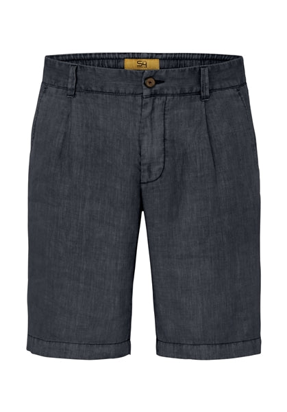 Linen shorts in navy by S4