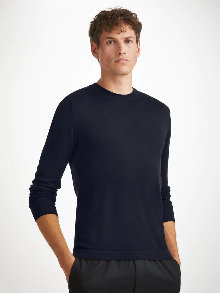 Jacob in navy by Derek Rose