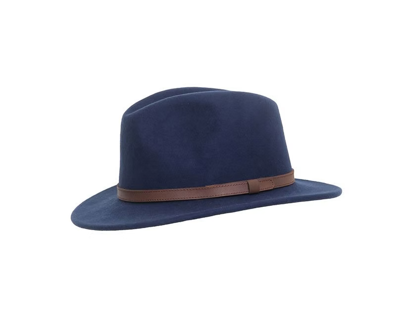 Crushable Wool Hat in Midnight Blue by Dentons