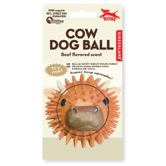 Cow Beef Scented Dog Ball by Kikkerland