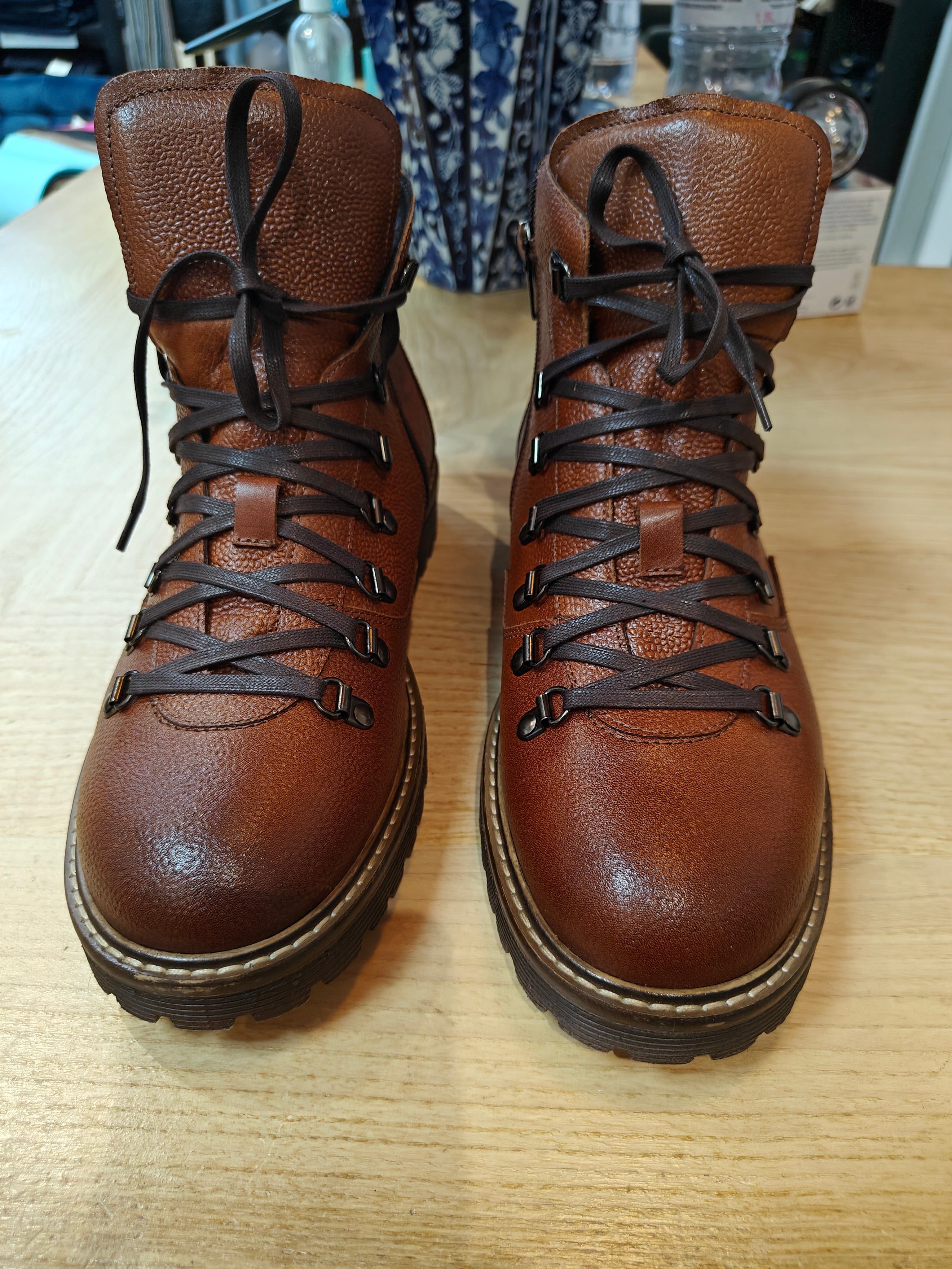 Shearling Lined Leather Boot by Lacuzzo