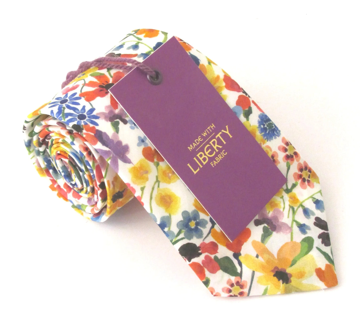 Dreams of Summer in multi Liberty fabric tie by Van Buck