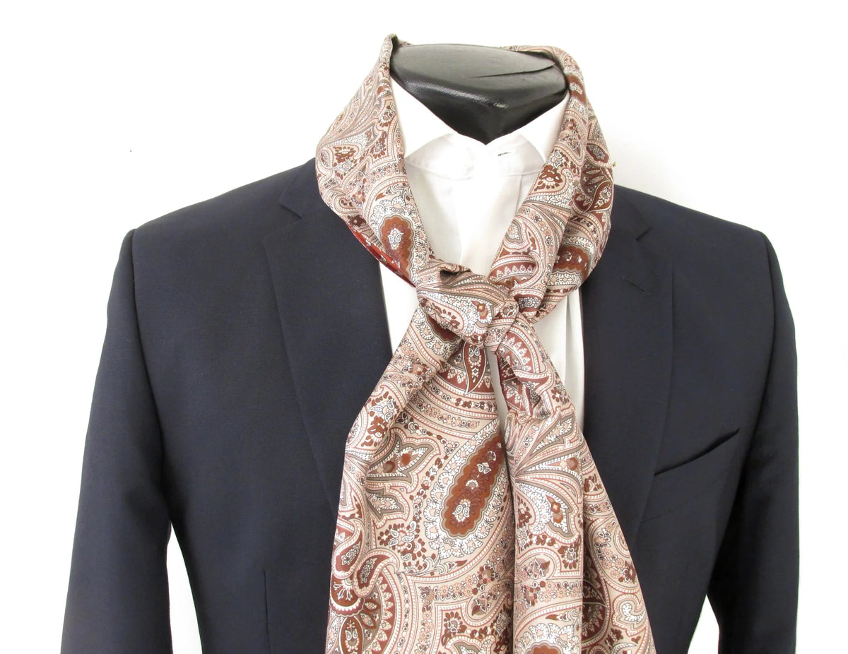 Reversible Silk Scarf in Wine by Van Buck
