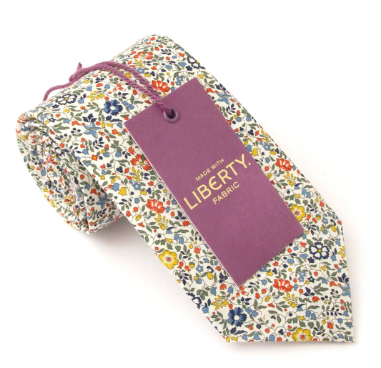 Katie and Millie in multi Liberty fabric tie by Van Buck