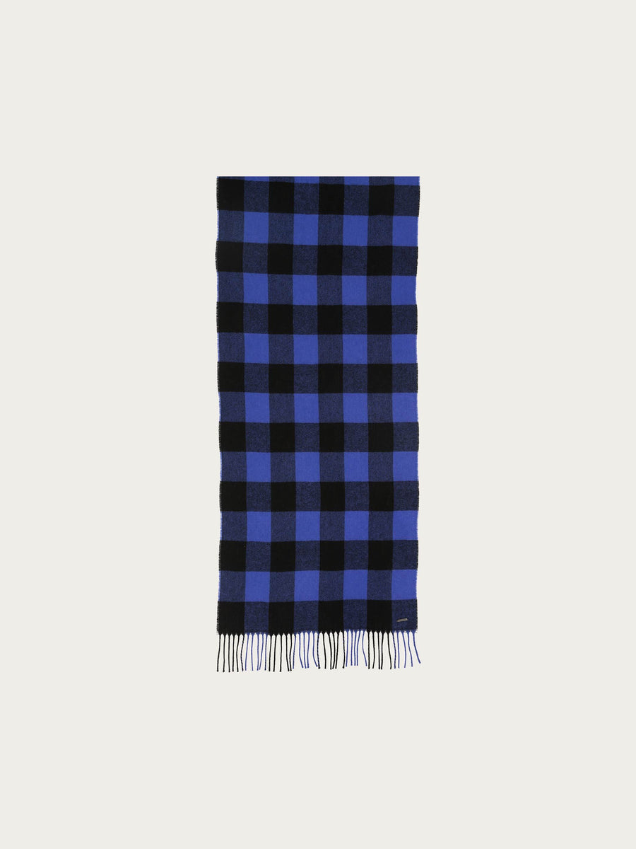 Cobalt and black scarf by Bugatti