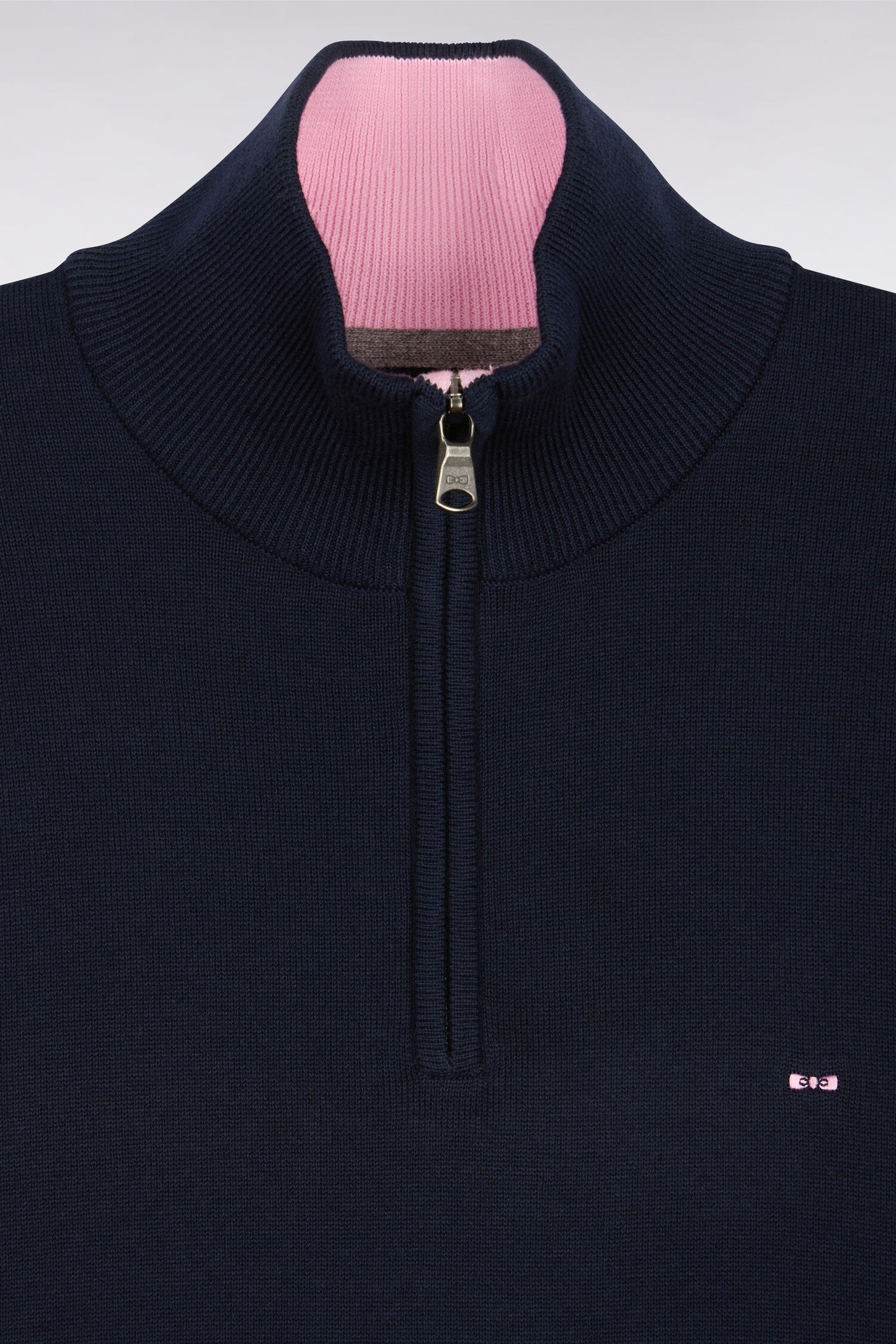 Navy with Pink Trucker Neck by Eden Park