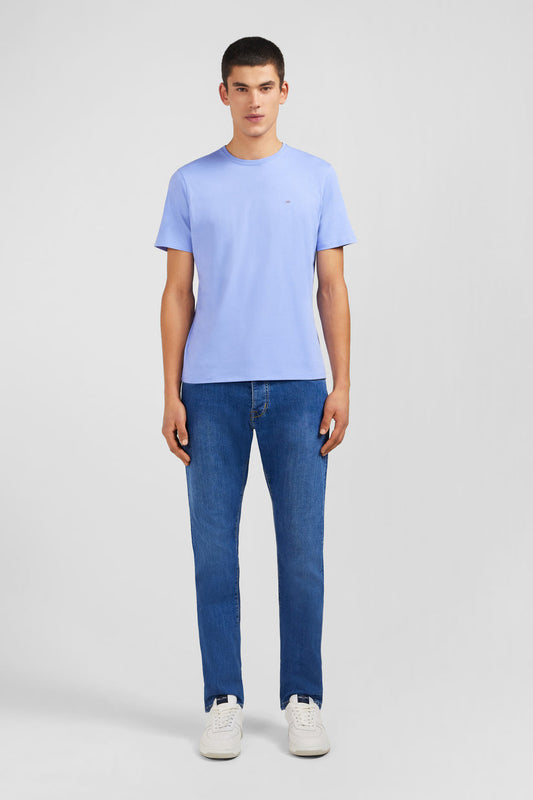 Pima cotton T-shirt in baby blue by Eden Park