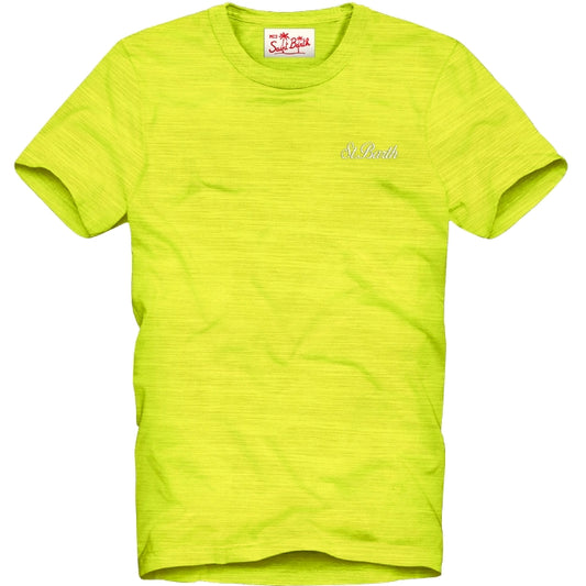 Flouorescent yellow t-shirt by Saint Barth