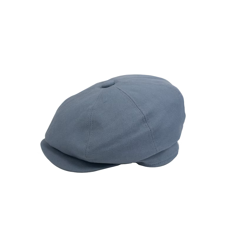 8 Panel Linen Cap in Marine Blue by Denton