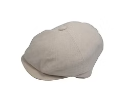 8 Panel Linen Cap in Stone by Denton