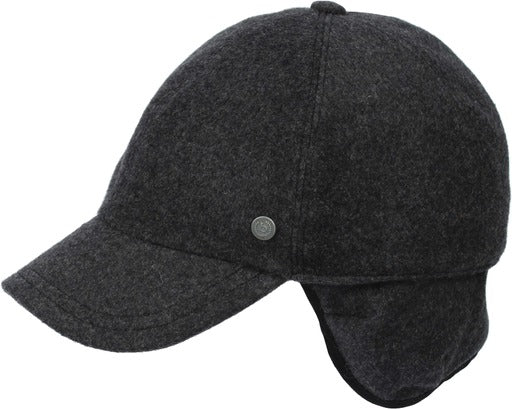 Wool cap in grey by Bugatti