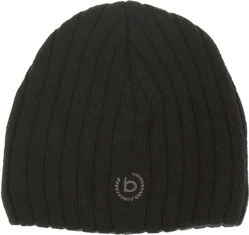 Windproof beanie in black by Bugatti