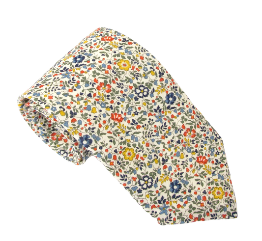 Katie and Millie in multi Liberty fabric tie by Van Buck