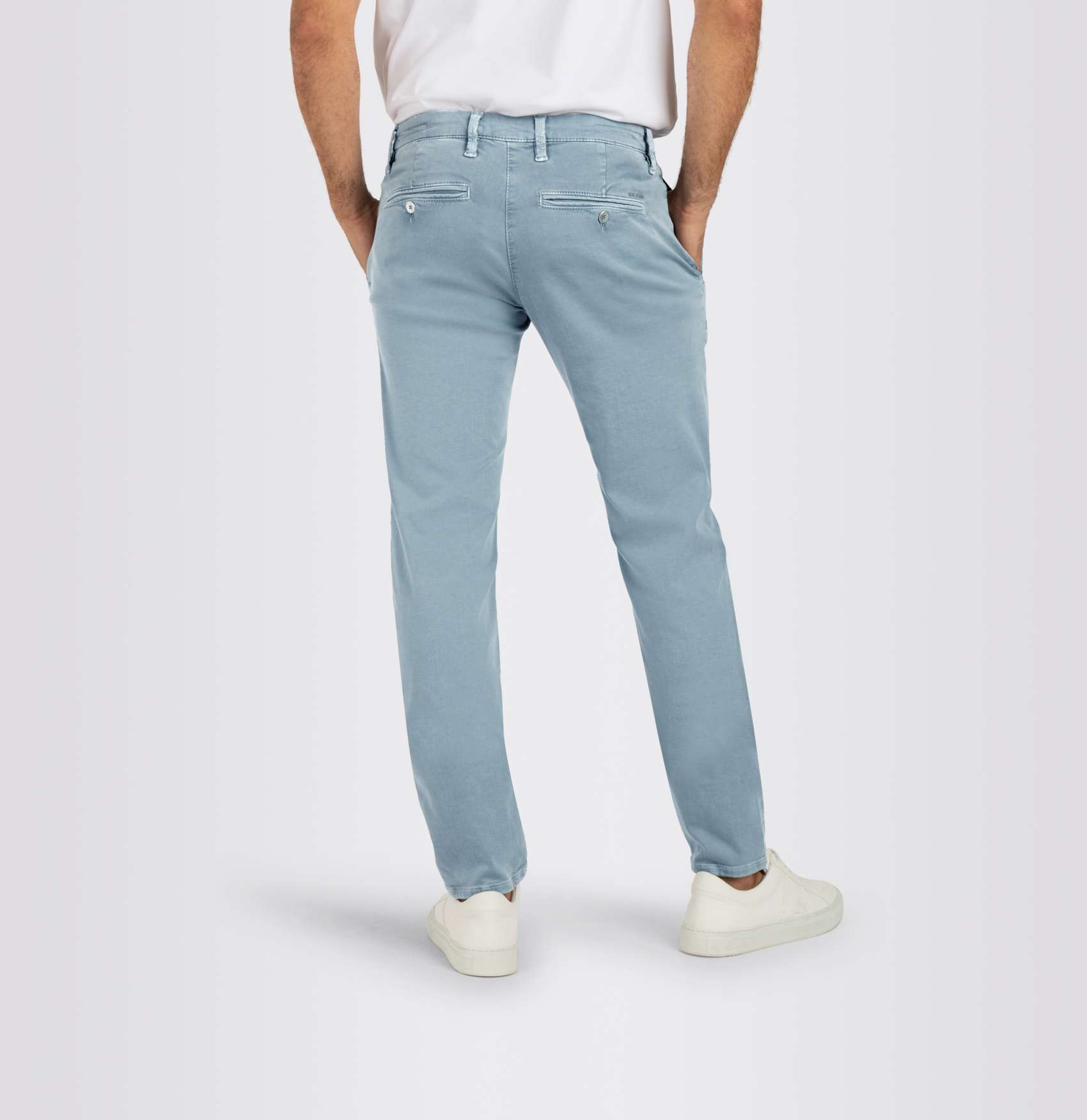 Driver Pants in Steely Blue by MA