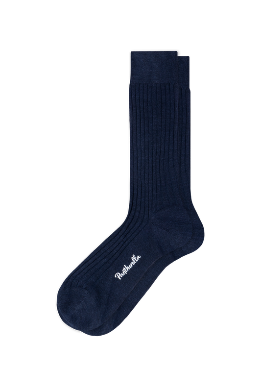 Laburnum in navy by Pantherella