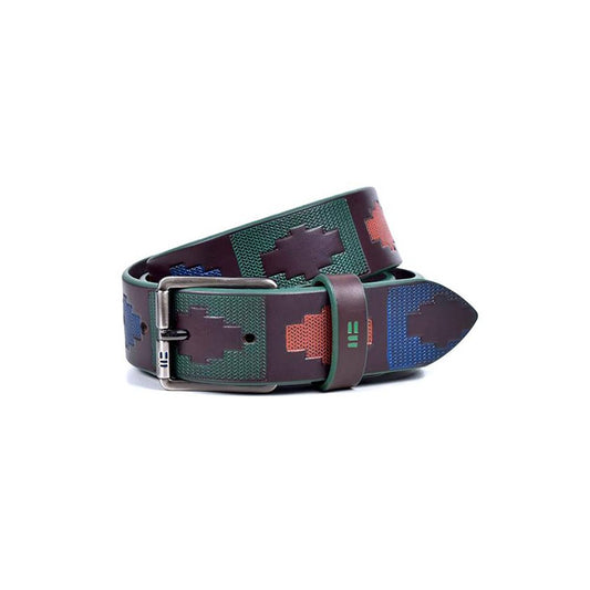 Hand painted motif belt by Bellido