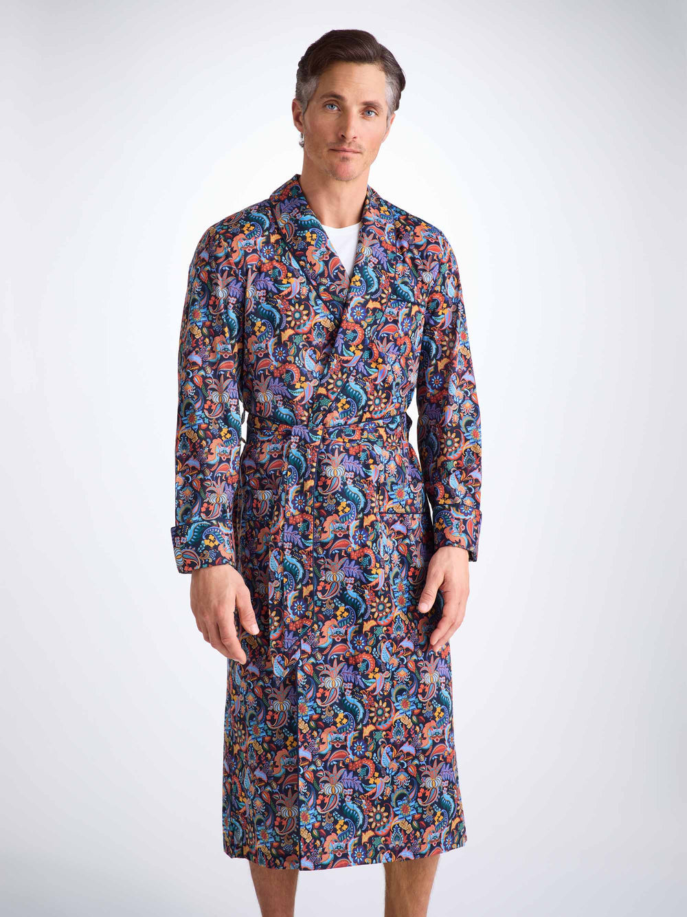 Jungle print gown by Derek Rose