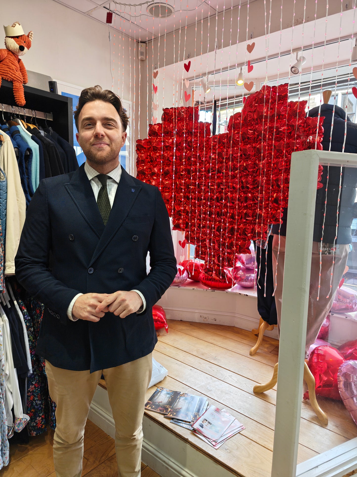 Double Breasted Travel Jacket in Navy by R2