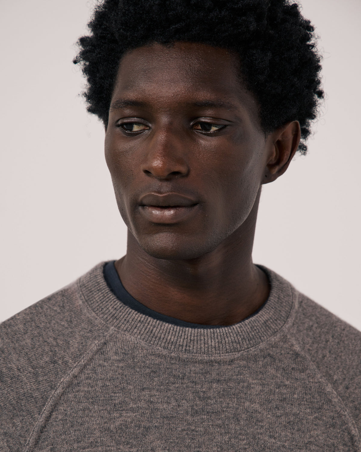 Wool and Cashmere Sweater in Nut by Hartford