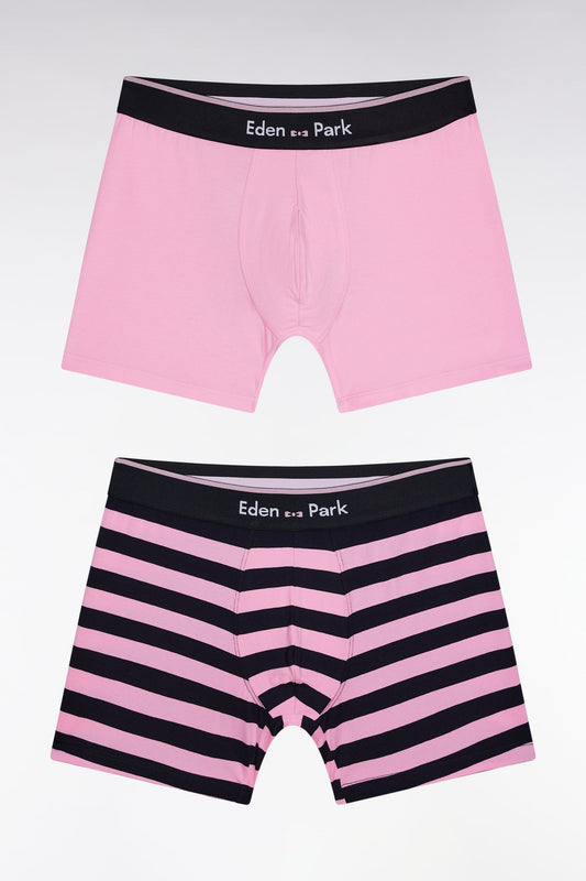 Pink and Navy Boxers by Eden Park