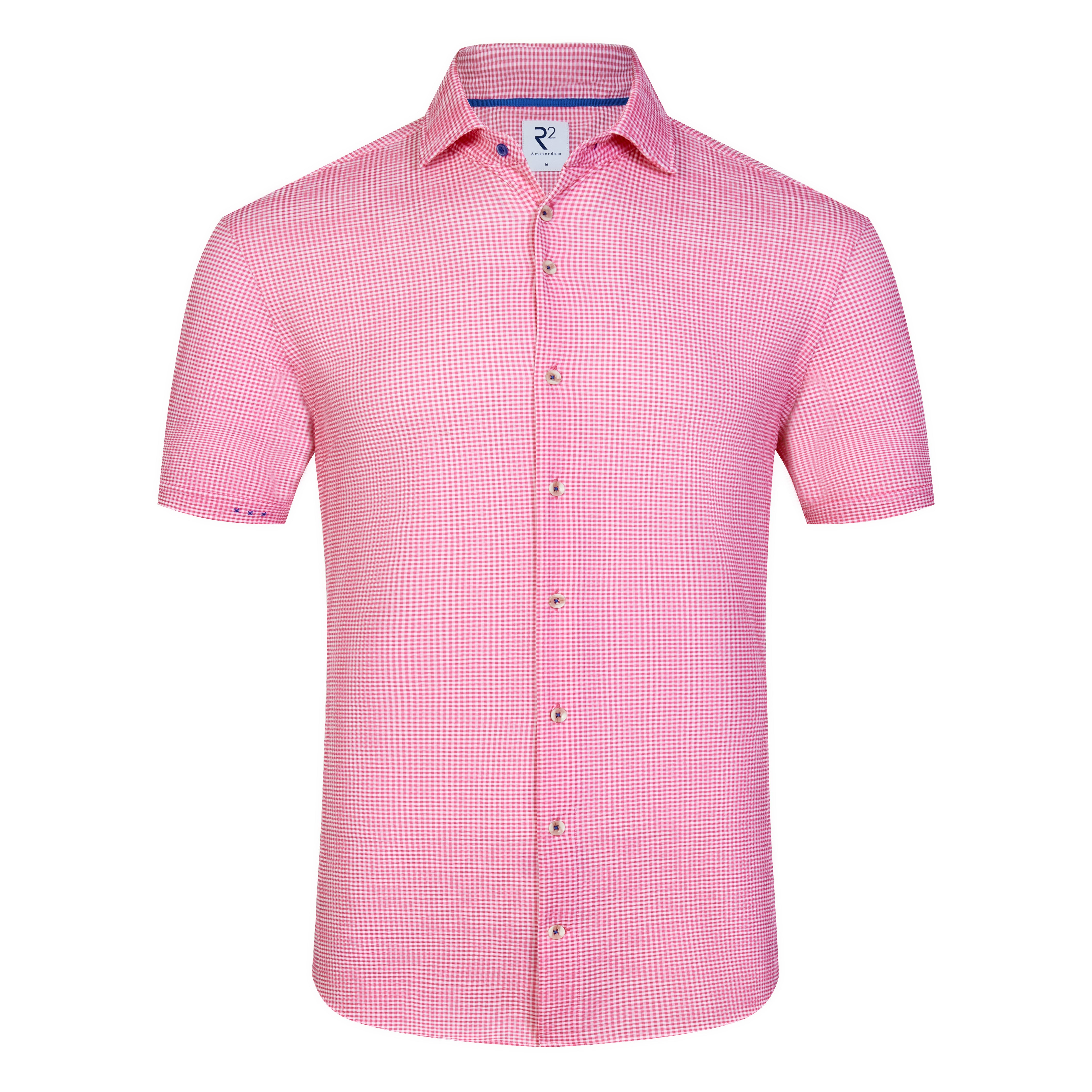 Pink Seersucker Check by R2