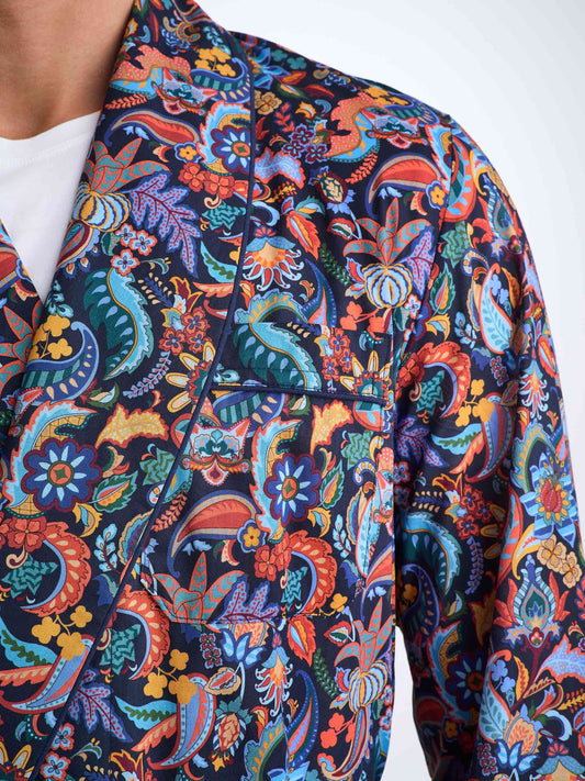 Jungle print gown by Derek Rose