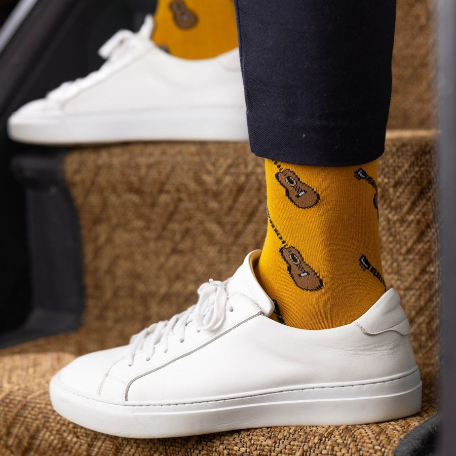 Guitar Bamboo Socks by Swole Panda