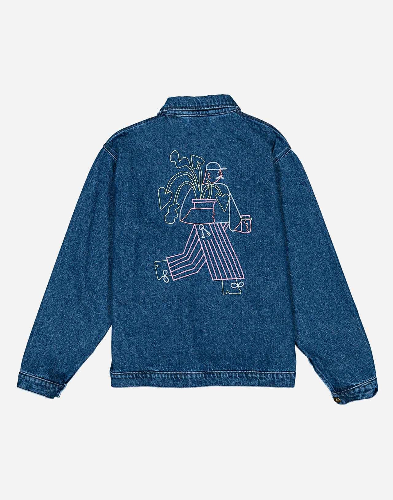 Oversized Embroidered Denim Jacket By Olow