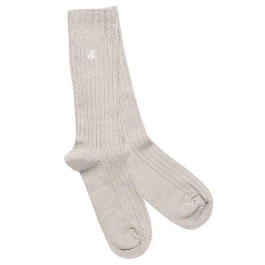 Grey bamboo socks by Swole Panda