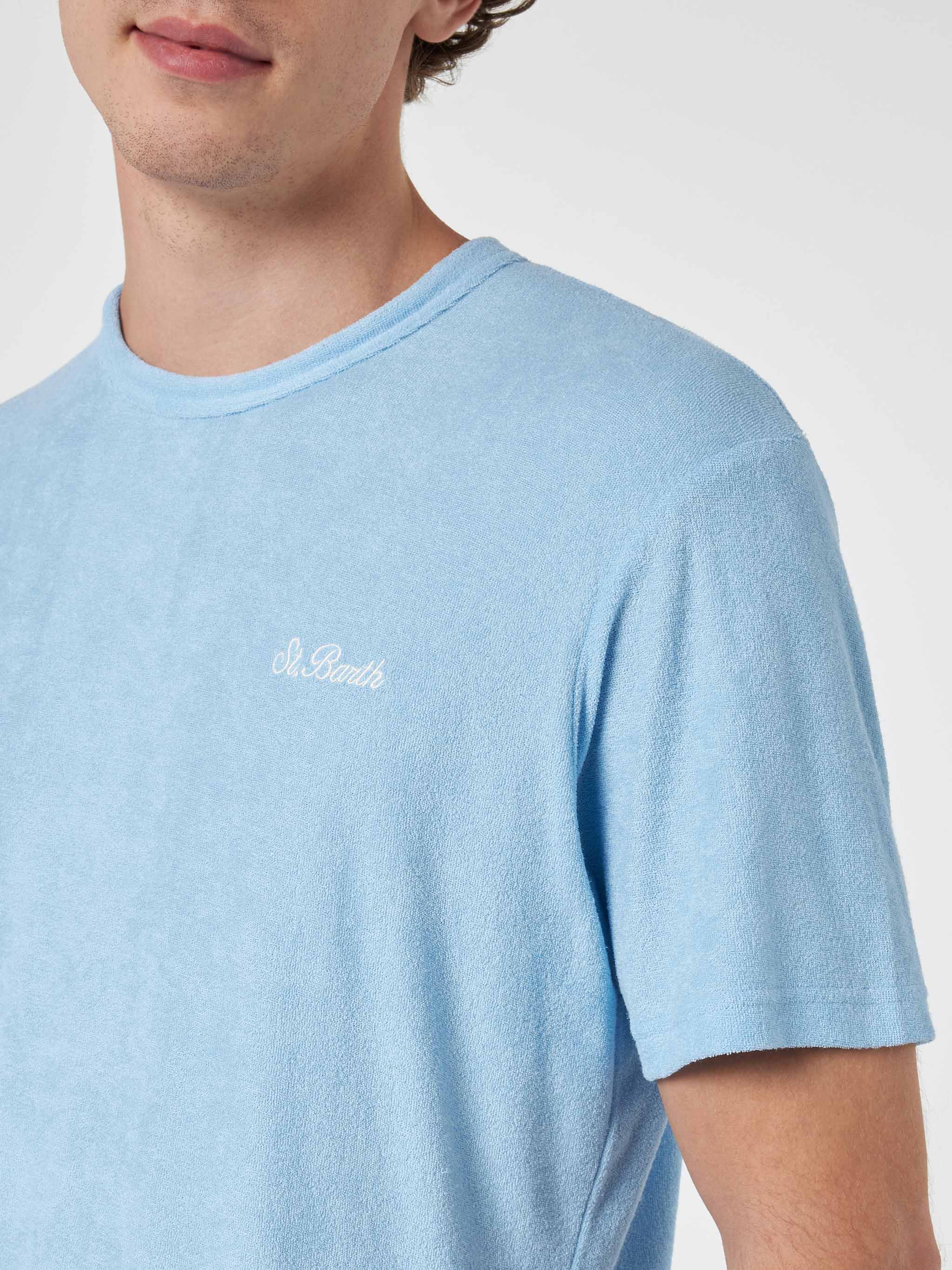 Terry t-Shirt in Baby Blue by Saint Barth