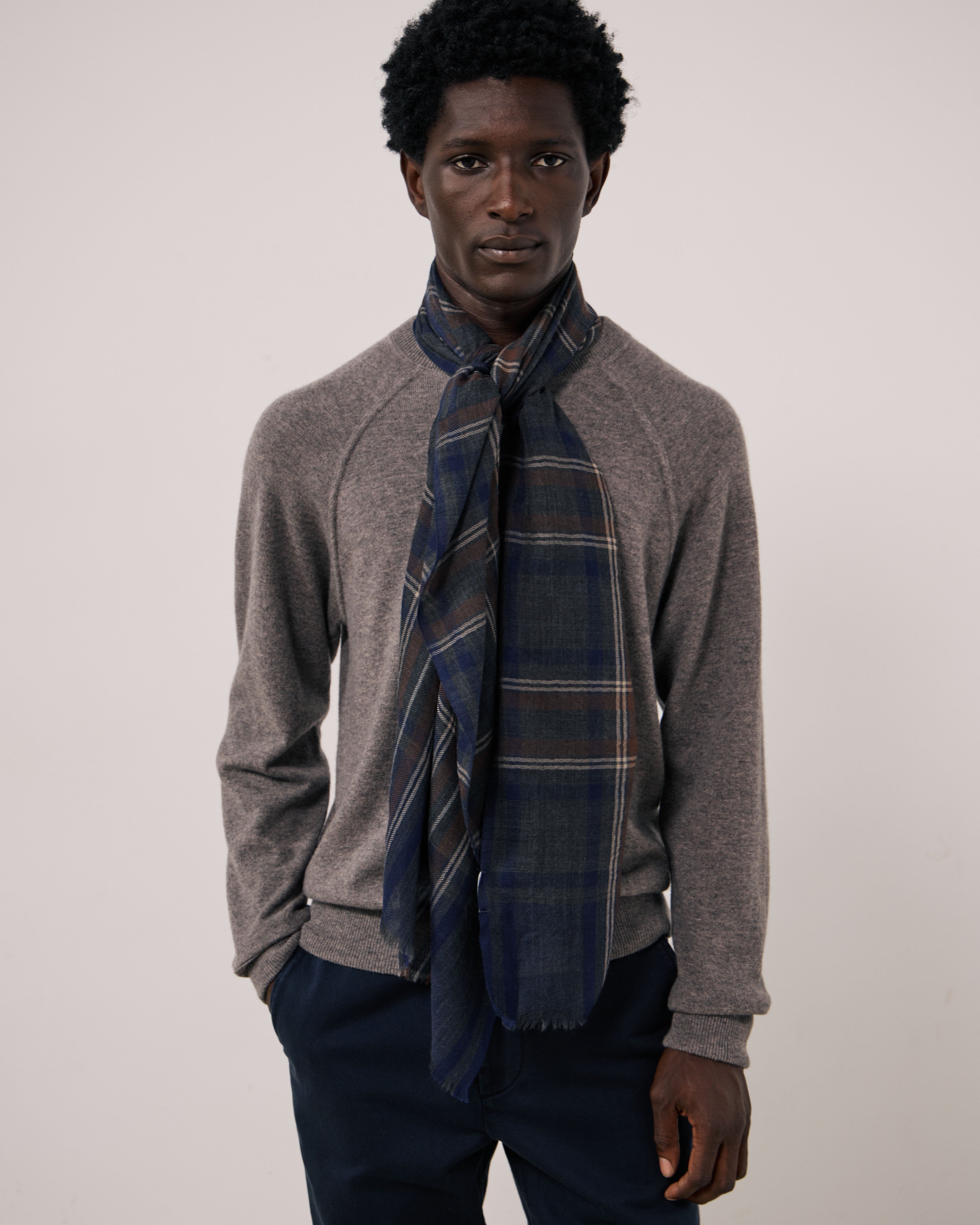 Tartan Wool Scarf by Hartford
