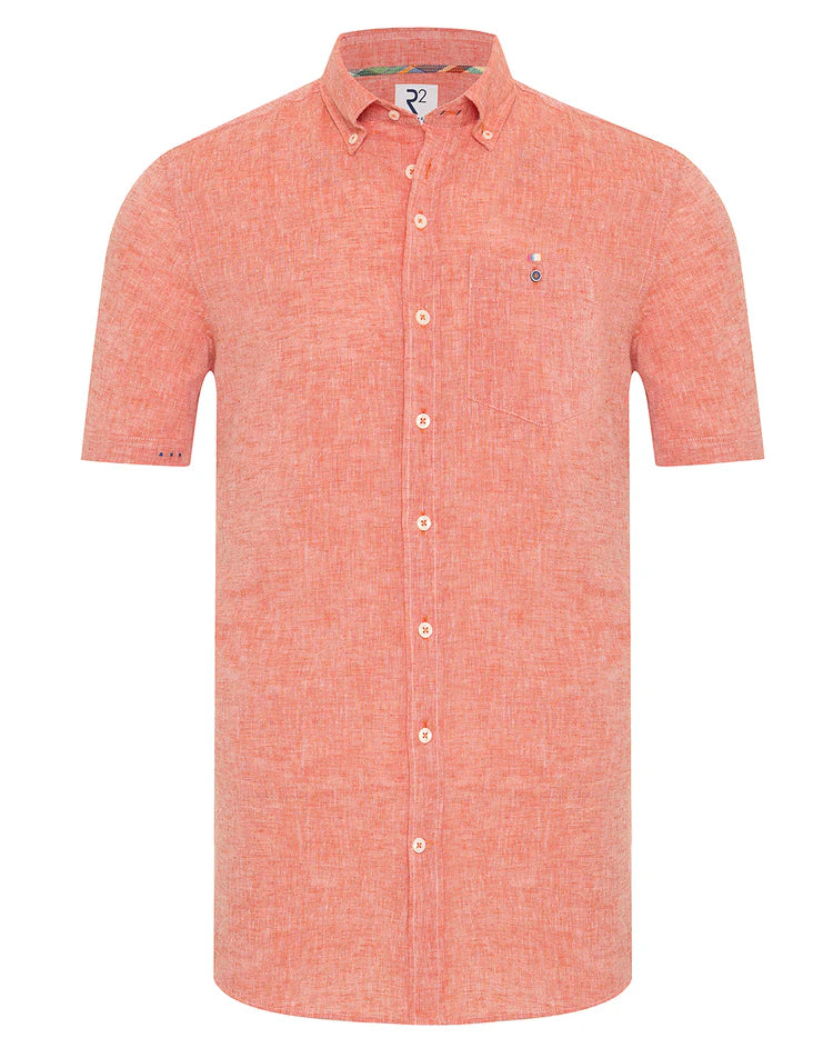 Coral linen short sleeve by R2