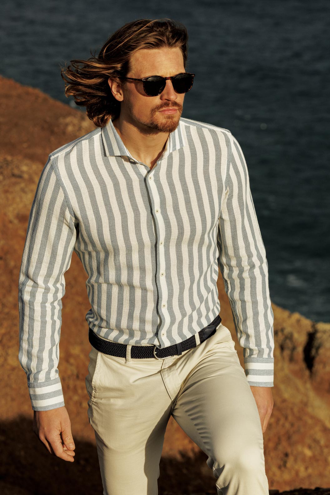 Navy stripe by Giordano