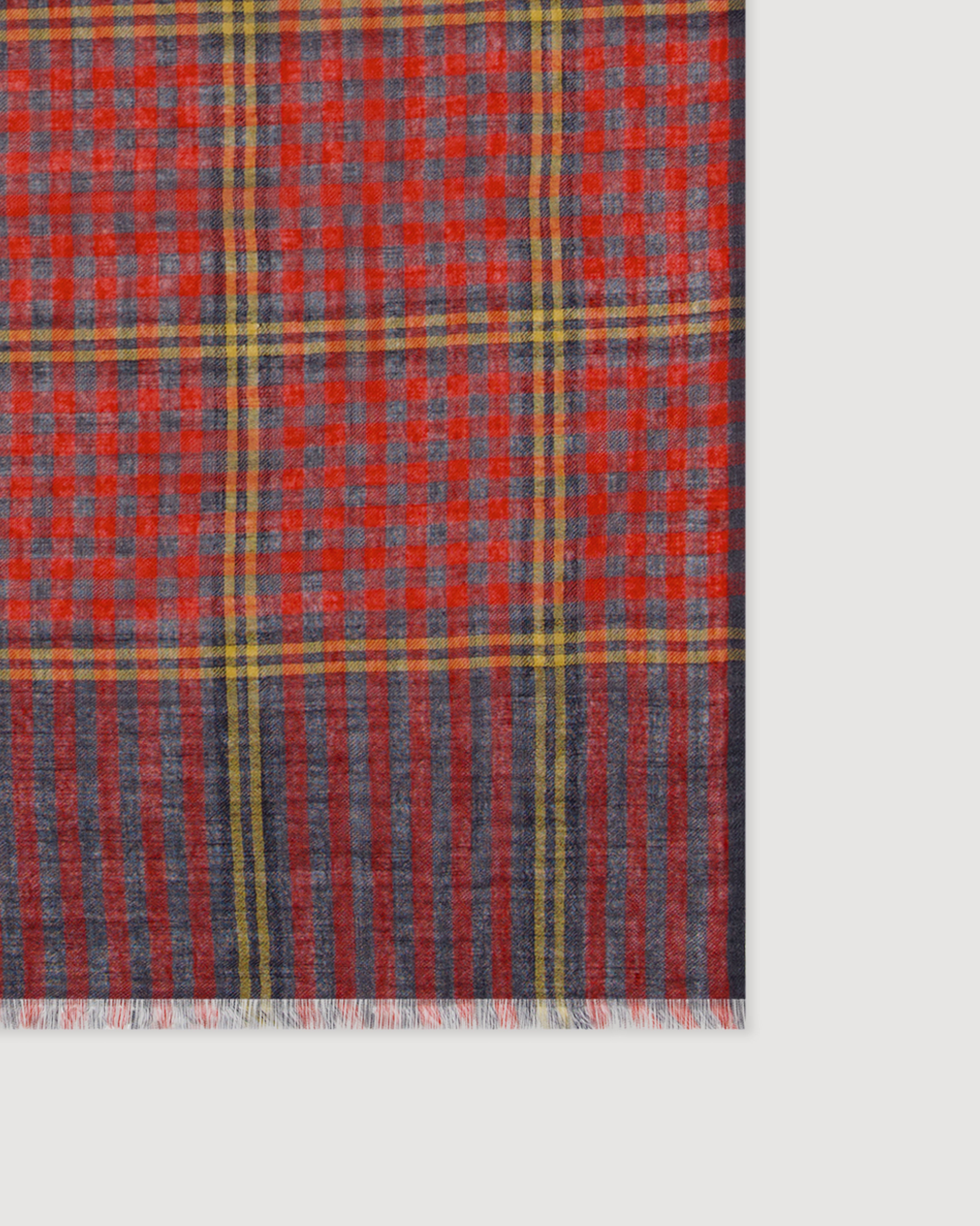 Tartan Wool Scarf by Hartford