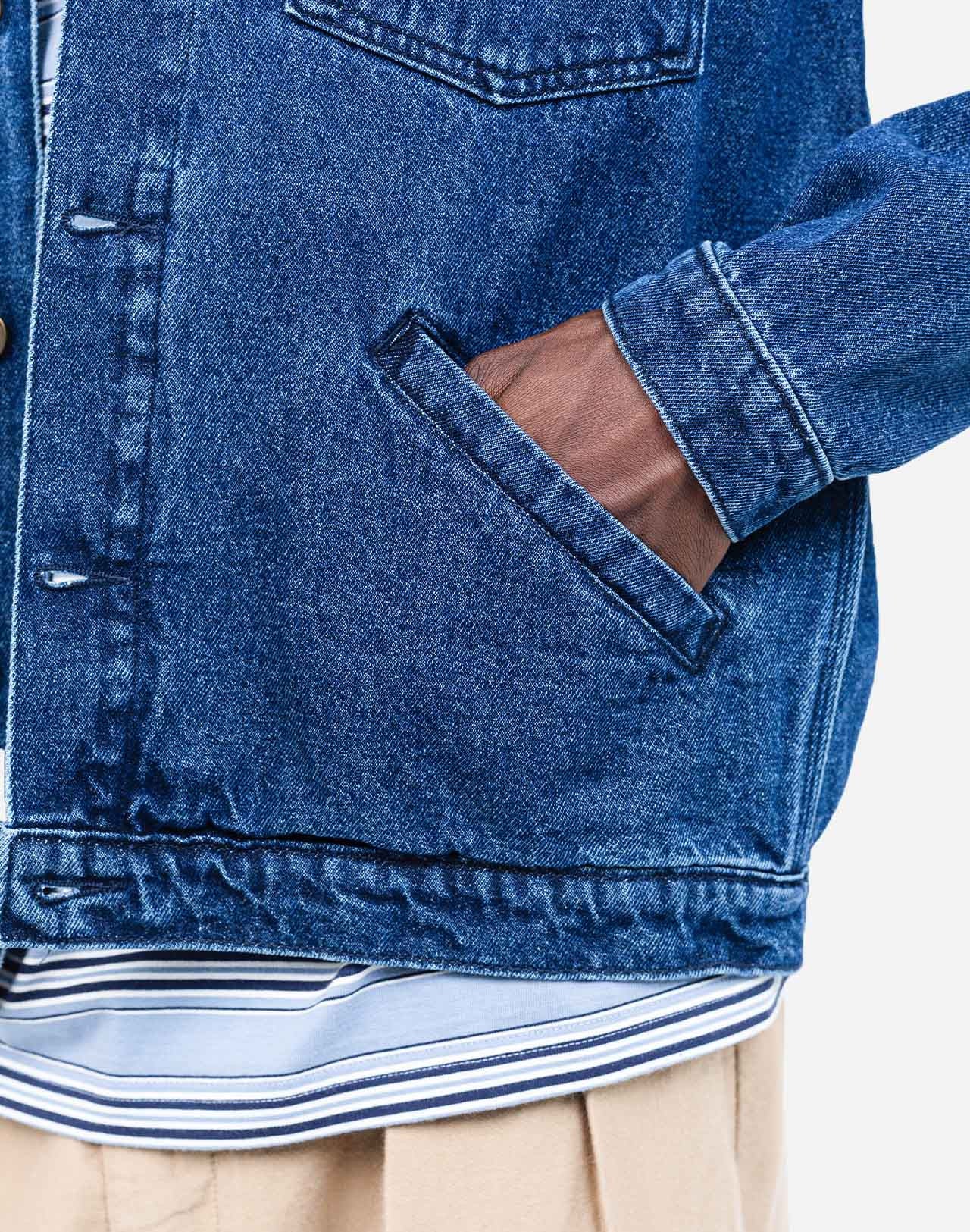 Oversized Embroidered Denim Jacket By Olow