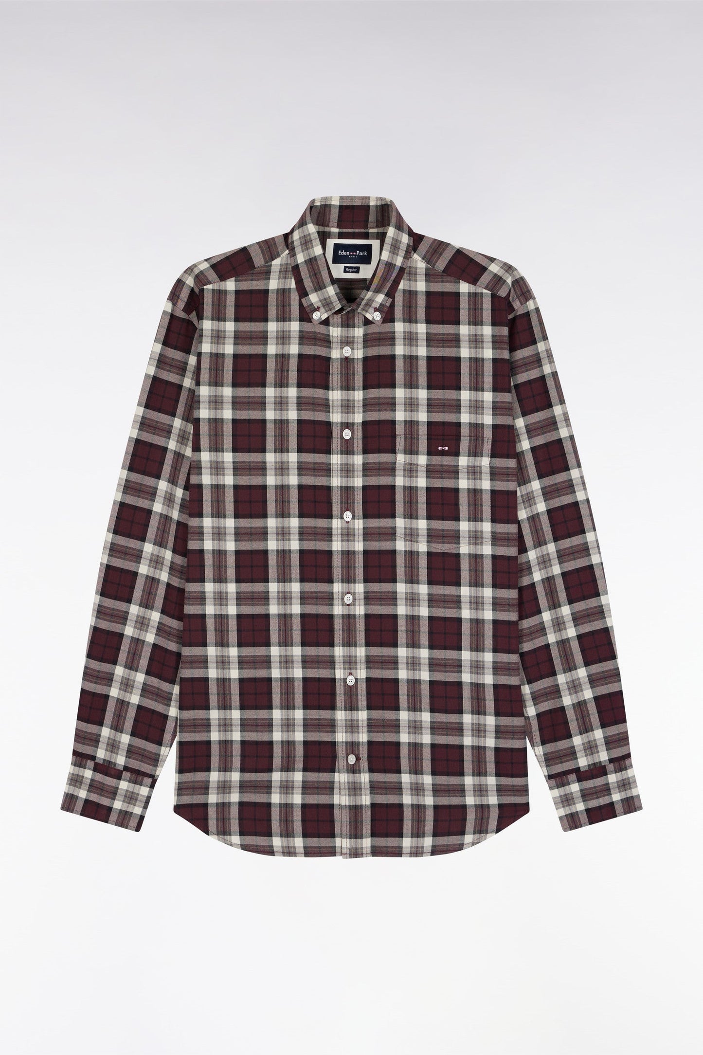 Burgundy Cotton Check by Eden Park